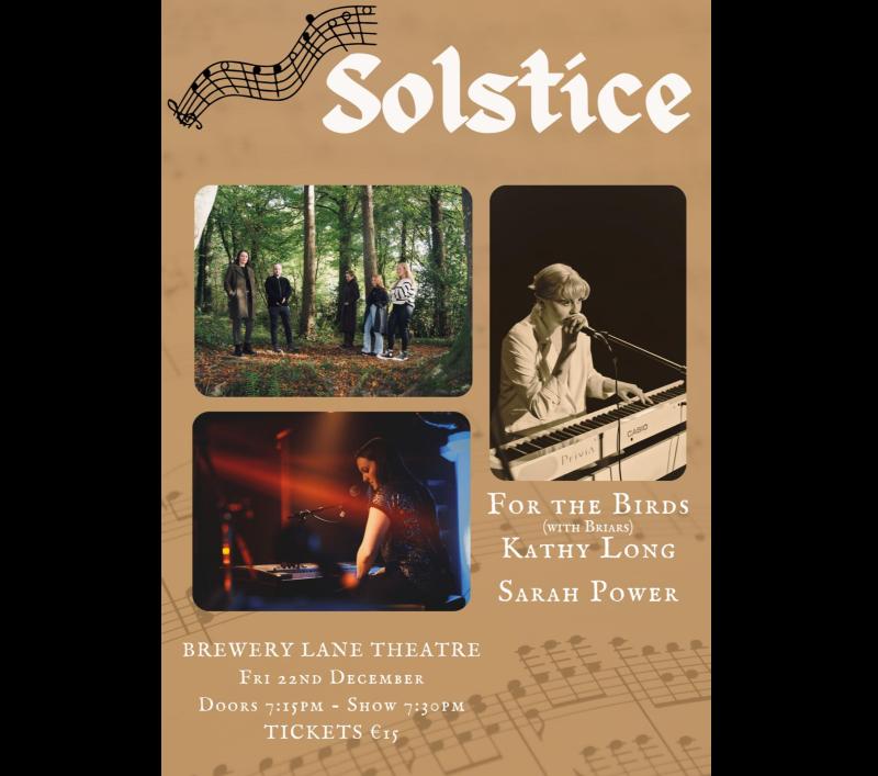 A night of music celebrating the Solstice at Carrick-on-Suir's Brewery Lane Theatre