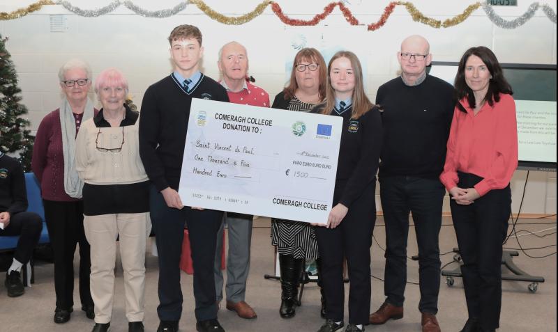 Schools' fundraising delivered 100 Christmas food hampers to people in need in Carrick-on-Suir area