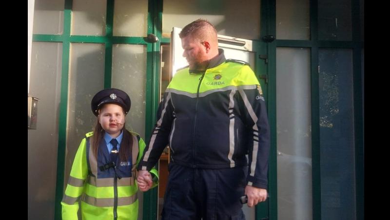 Little Blue Hero Róisín Price is  honorary member of Tipperary gardaí