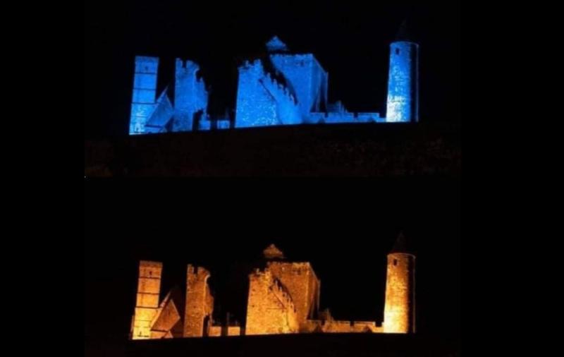 Rock of Cashel and Cahir Castle among Irish heritage sites lit in Ukrainian flag colours over St Patrick's Weekend 