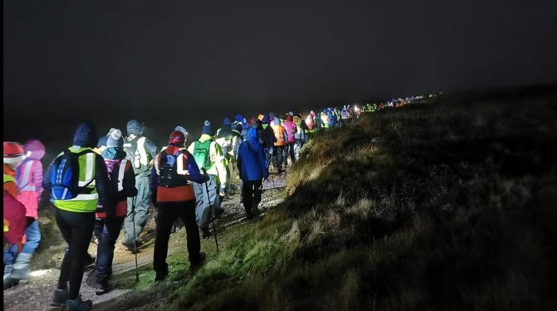 Close to 300 walkers took part in Winter Solstice hikes in Knockmealdowns near Clogheen 