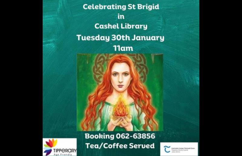 Find out about St Brigid at an event celebrating her legacy in Cashel Library 