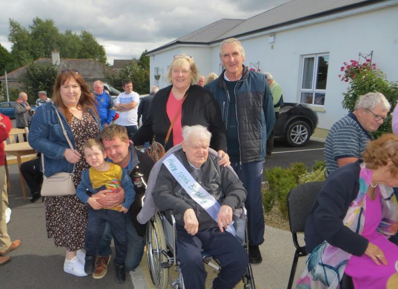 Bill Cronin from Ahenny celebrated his 100th birthday surrounded by his family 