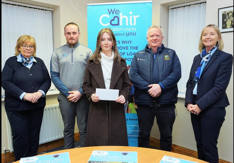 Cahir Credit Union presents Student Bursary Prize