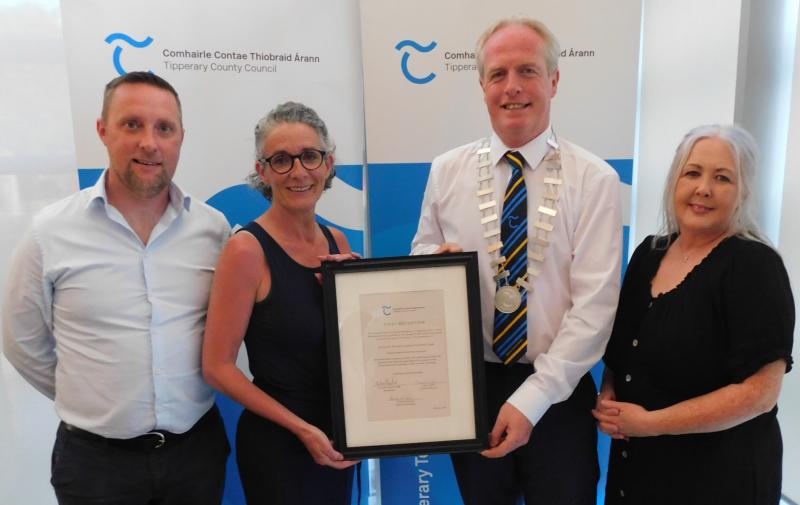 Thirteen County Tipperary Ladies Football clubs accorded  civic reception