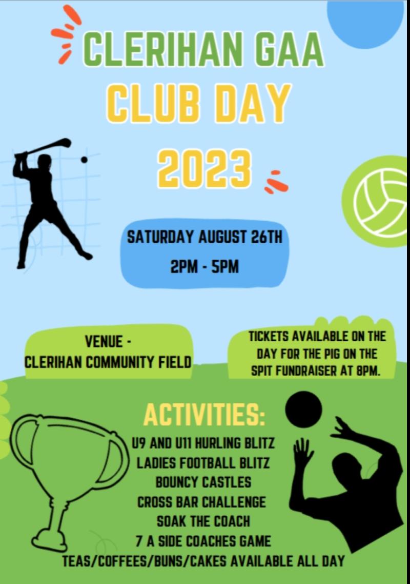 South Tipperary GAA Club has an 'Fun Packed Day' lined up for Saturday
