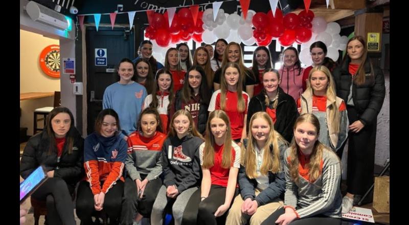 Great excitement at one camogie club as AFL star presents medals to juvenile players