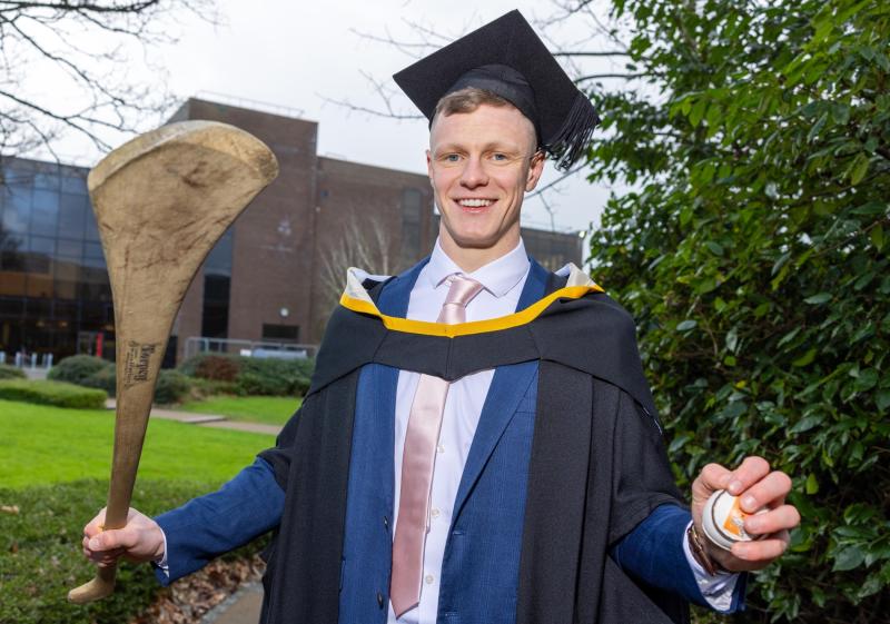 PICTURE: Popular Tipperary hurler graduates with an MSc in Financial Services 