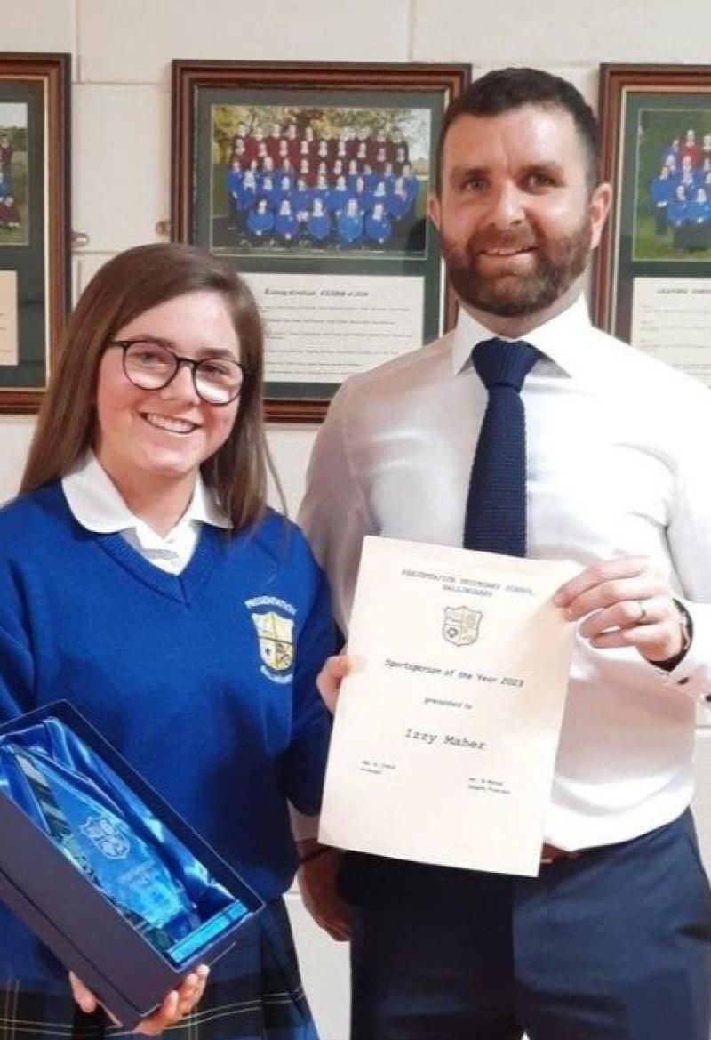 Tipperary Community Games starlet is secondary school's Sportperson of the Year