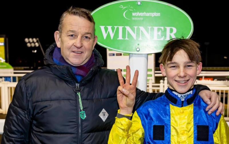 Tipperary trainer watches his son ride to first win on 28/1 long shot 