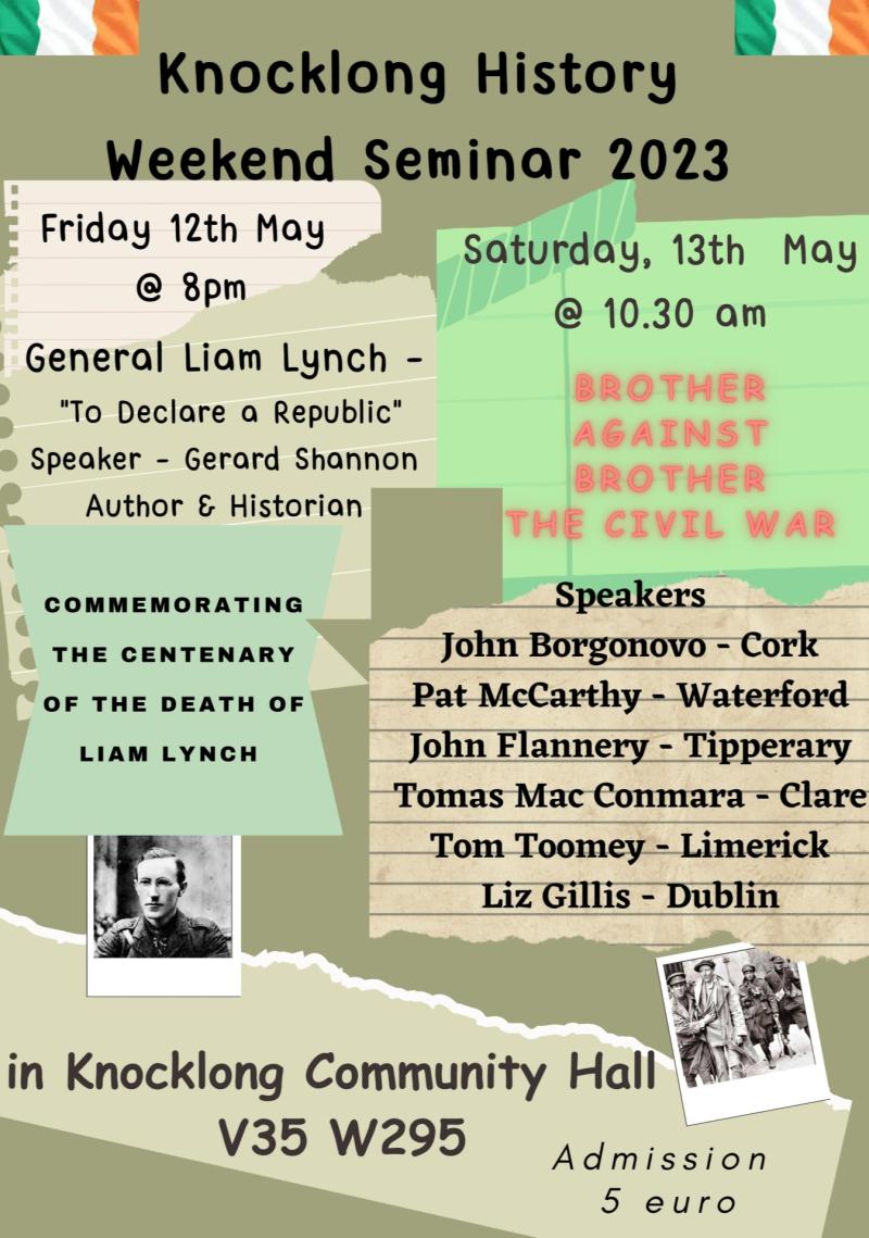 There will be plenty of Tipperary interest in the upcoming Knocklong History Weekend