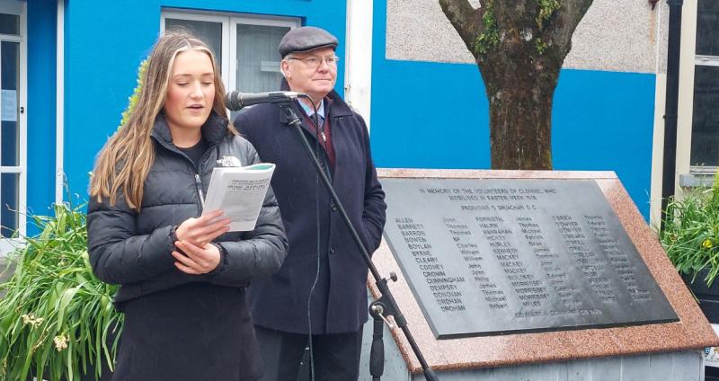 Easter Sunday Morning ceremony in Clonmel - Volunteers of 1916 poignantly remembered