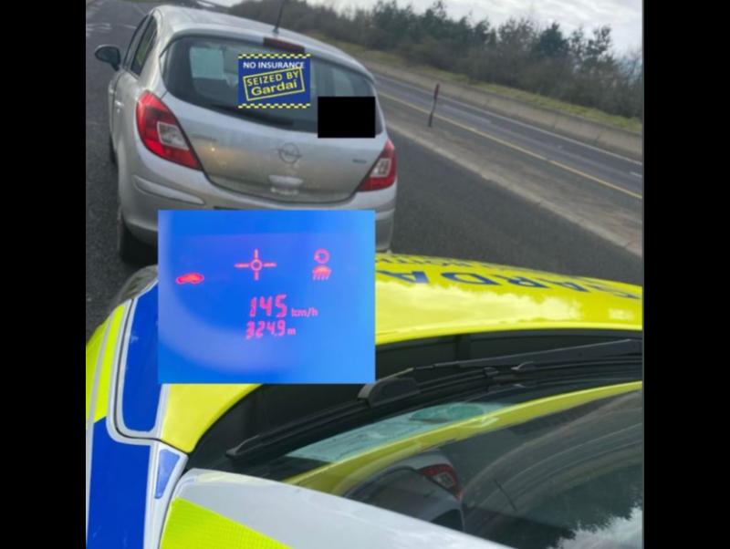Tipp Gardaí arrest unlicensed motorist for speeding at  ludicrous speed of 145kph