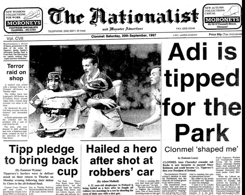 YESTERYEARS: Robbers sent fleeing by 21 year-old Tipperary shotgun hero