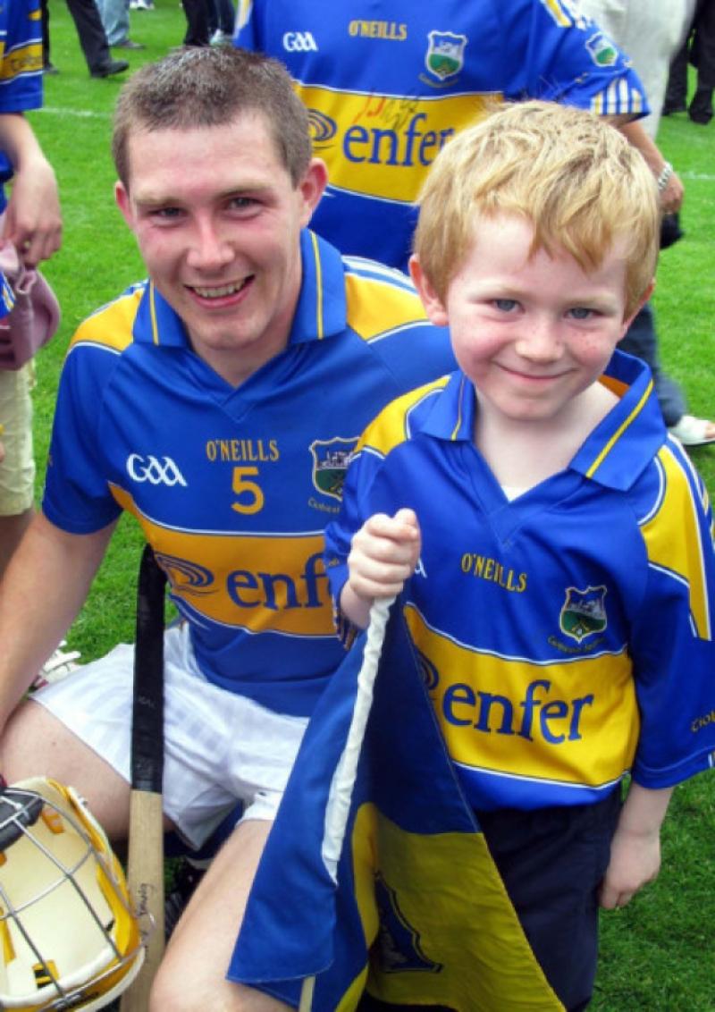 David Young, pictured here with Templederry's David McCutcheon in 2010, will captain the Tipperary intermediate team on Friday night. Photo: Bridget Delaney