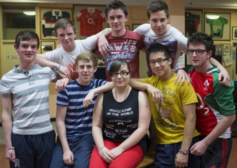 Taking part in the production of 'Kiss Me Kate' next week at the White Memorial Theatre in Clonmel are High School and Presentation School students: Ross Lyons, Jordan Cronin,  Michael Hughes, Emma Taylor, Cian Crowe, Keith Gavin, Michael Tobin, Kenny Liew.