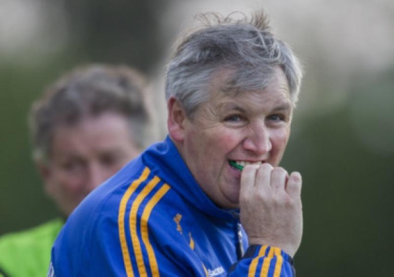 Anxious moments for Tipp minor football manager Charlie McGeever during their recent championship win over Waterford in Dungarvan.