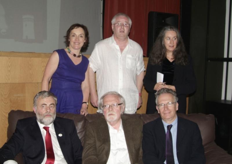 At the opening night of From Lockout to Bail at Nenagh Arts Centre,  Jack O'Connor, general president of Siptu; Jack Harte, writer; Fintan O'Toole, Irish Times; Kathleen O'Meara, dead of advocacy and communications for the Irish Cancer Society; Gerry Coffey, session moderator, and Caitriona Crowe, head of special projects at the National Archives Picture: Padraig O Flannabhra