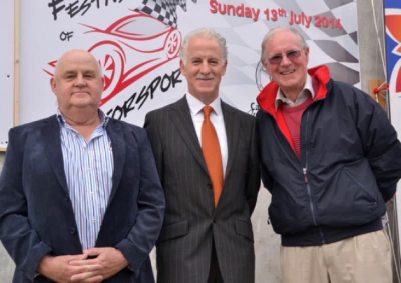 John OShea, Piltown Community Enterprise; James Coleman, Carrick on Suir Motor Club and Dr Gordon Watson, South East Radiotherapy Trust (SERT) pictured at the recent launch of the Festival of Motorsport.