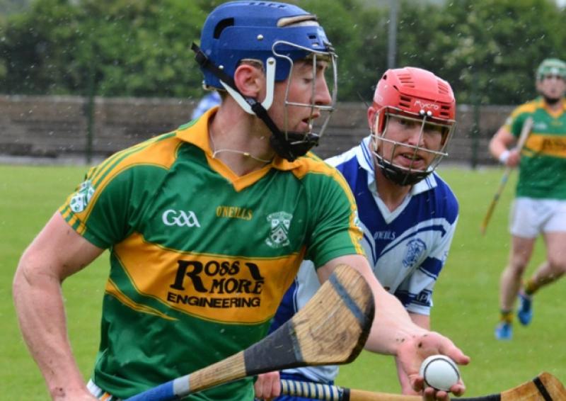 John O'Keeffe Clonoulty Rossmore clearing past James Bradshaw Cappawhite in the Tipperary Co-Op Super Valu West SHC semi in Cashel on Sunday.