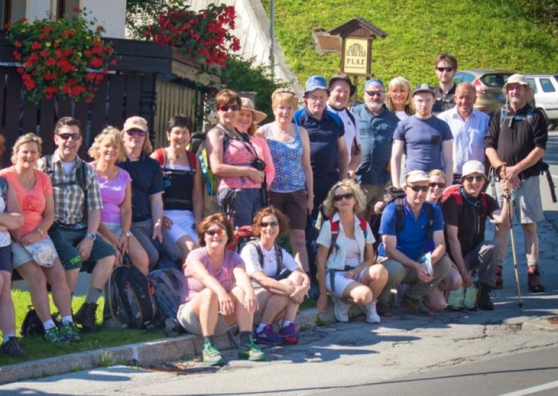 Galtee Walking Club in the Slovenian Alps