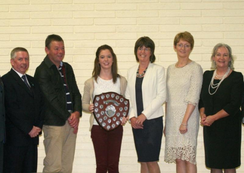 Pictured L to R: John Casey, Carrick on Suir Credit   Union, John Hennebry; Ciara Hennebry, Student of the Year; Geraldine Hennebry; Mary   OKeeffe, Principal; Anne Kelleher, CEO Ceis.