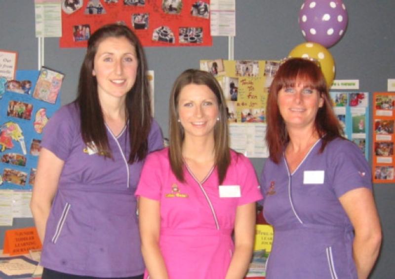Diane Whybrow, Lorraine Slattery, Johanna Ryan of Cahir Bears Childcare Centre, Duneske,