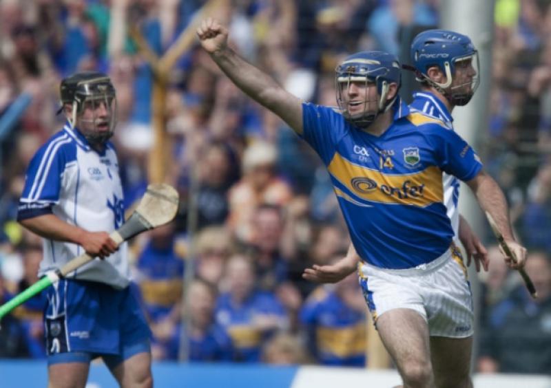 Eoin Kelly celebrates one of his many championship goals for Tipperary in a glittering career.