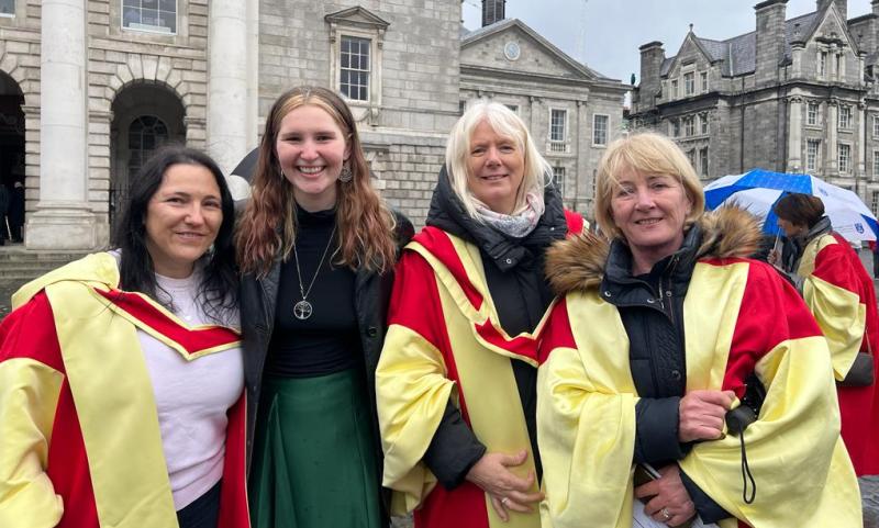 CONGRATULATIONS: Tipperary's Tara joins and illustrious band of TCD scholars