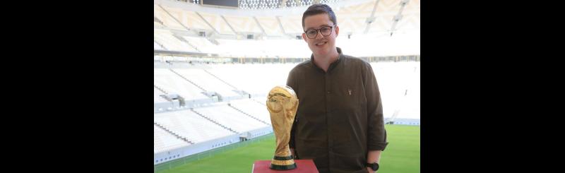 KICK-OFF: Tipperary man Adrian Lewis with Qatar role has the World Cup at his feet