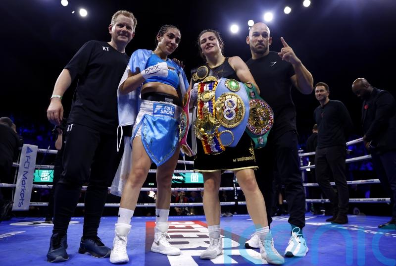 Katie Taylor extends unbeaten record with victory at Wembley Arena
