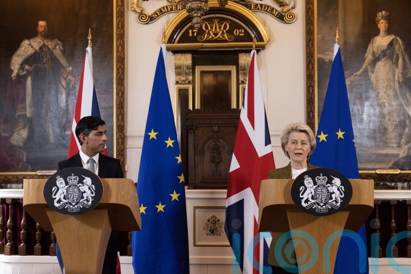 Sunak hails ‘decisive breakthrough’ on post-Brexit rules for Northern Ireland