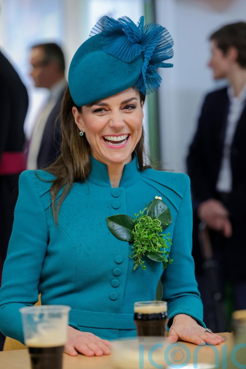 Kate hails Irish Guards’ ‘glorious sense of humour’ on St Patrick’s Day visit