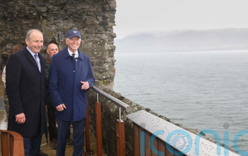 Secret Service pins and the ‘fine’ Irish rain: Biden’s Carlingford homecoming