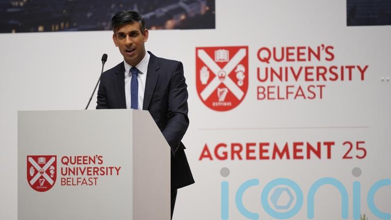 Restoring powersharing the ‘right thing’ to do for the Union, Sunak insists