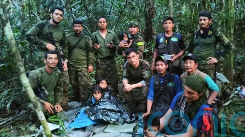 Four children found alive after 40 days lost in jungle 