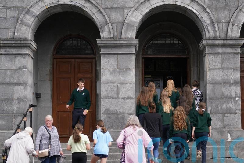 Large crowds attend service for grandparents and boy killed in Cashel crash