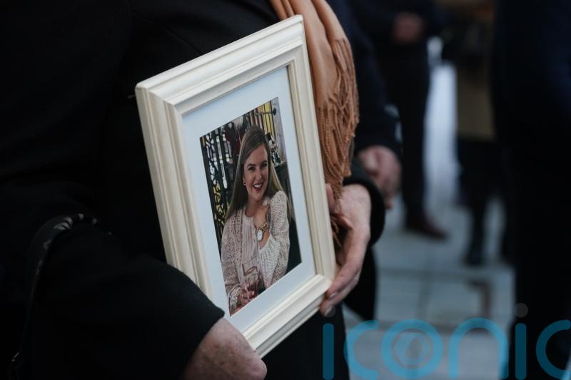Ashling Murphy’s portrait raised high and Puska’s head sank following verdict