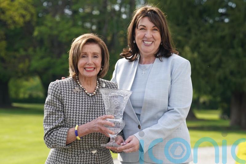 Pelosi warns ‘democracy at stake’ during visit to Ireland