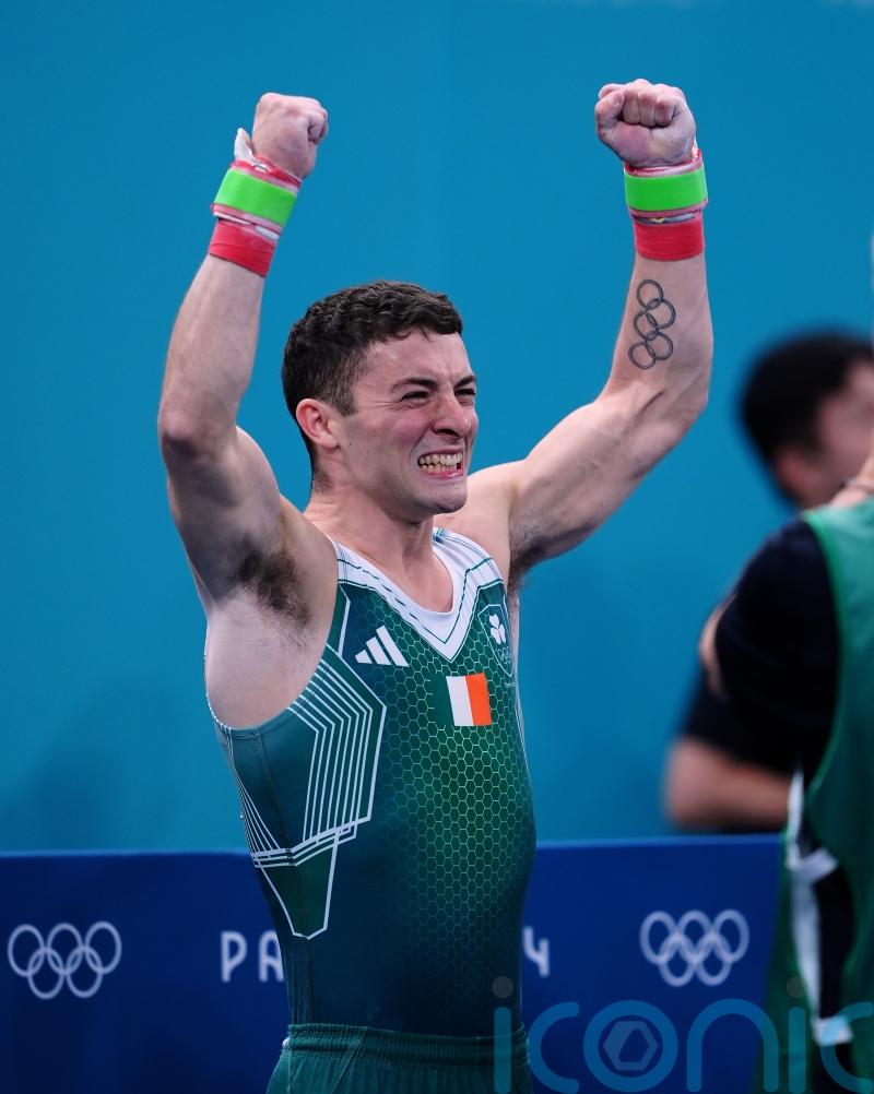 Dara O’Briain among stars celebrating historic gymnastics gold for Ireland
