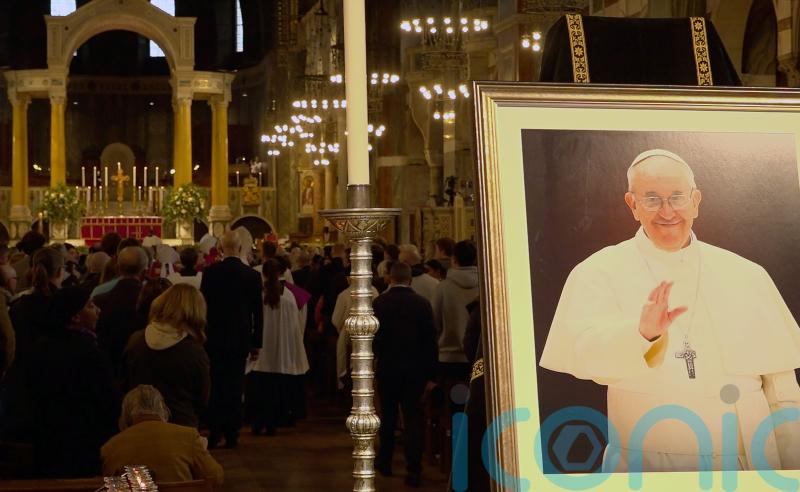 Pope Francis’s body goes on public display as mourners gather ahead of funeral