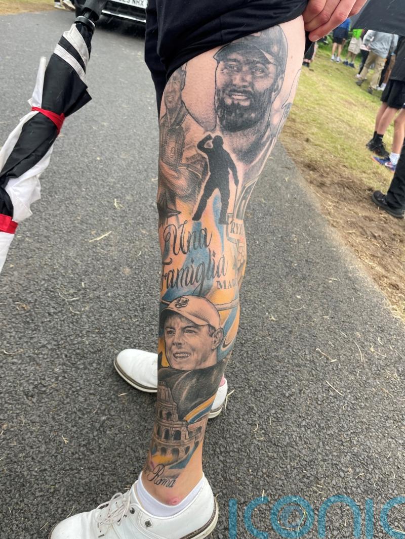 Golf superfan gets tattooed with star players ahead of Open’s return to NI