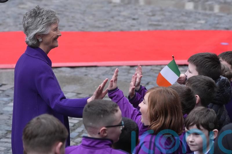 School pupils meet &lsquo;cool&rsquo; new President Catherine Connolly