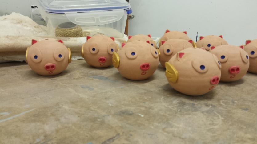 Christmas Flying Pigs!