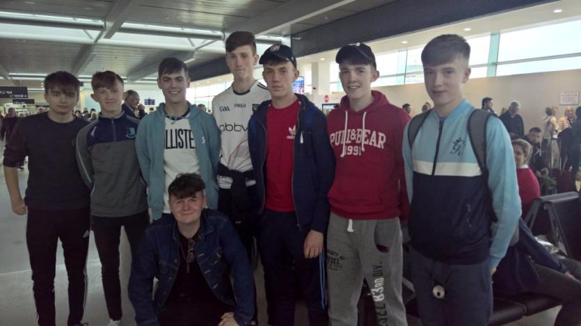 Getting ready to board our flight to Nice to experience some French culture and improve our language skills 