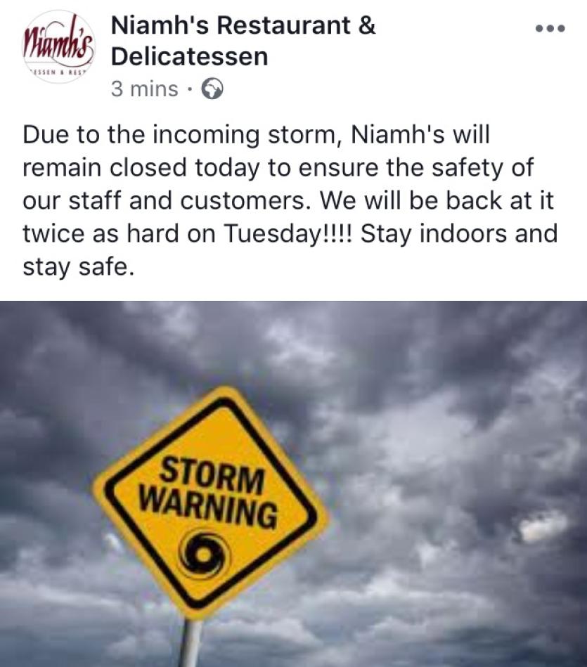 Storm Ophelia Damage