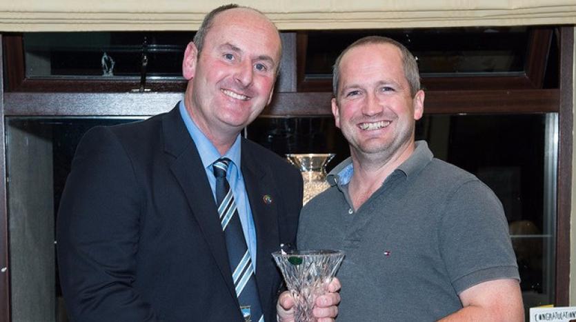 Ed Kelly with Gross Prize winner Lar Ryan