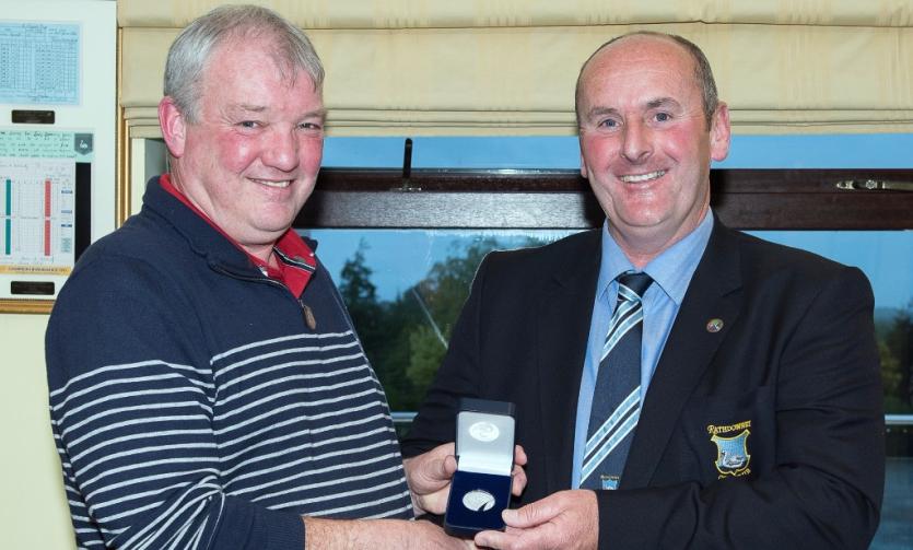 Philip Monnelly winner of the 1st Medal sponsored by Oldtown Construction with Captain Ed Kelly