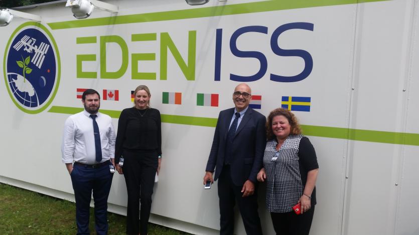 L-r: Dr Peter Downey, LIT CELL Research team, Michelle McKeon-Bennett, Head Dept Applied Science LIT,  Dr Alberto Battistelli and Dr Filomena Nazzaro
