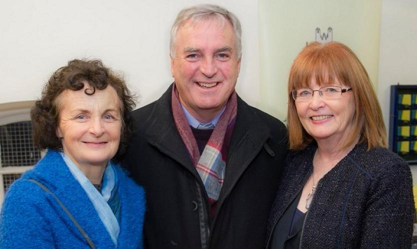 Mary Darmody (Tipperary County Library), Fr. Liam Everard P.P. (Fethard & Killusty) and Mary Hanrahan (Fethard Historical Society)